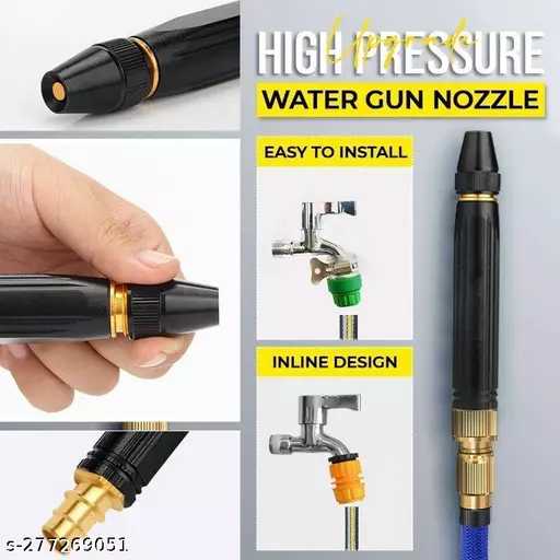 High Quality Water Pressure Nozzle Washing Spray Nozzle Gun Car Shower Water Spray Nozzle Multifunction Adjustable Water Spray Gun